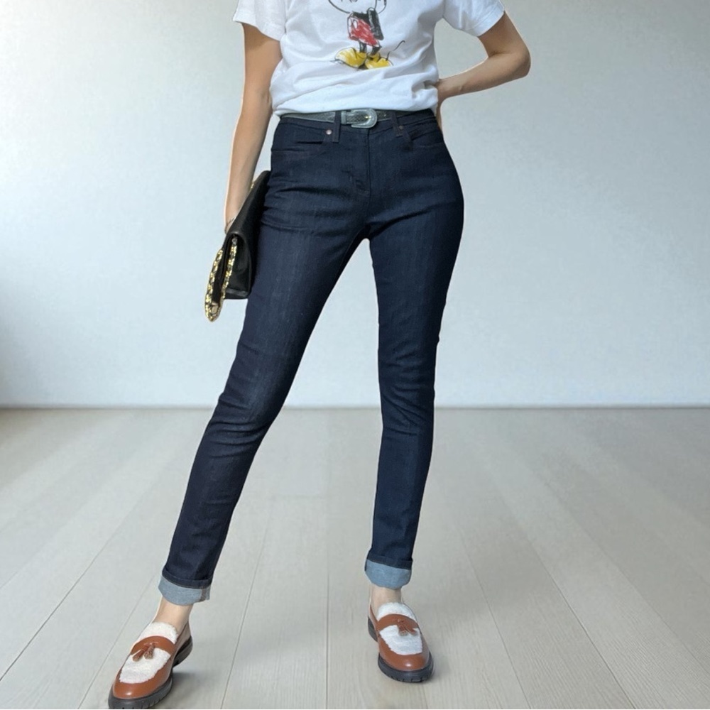 Eileen Fisher Skinny Jeans Organic Cotton Blend Indigo Size 2 / 26